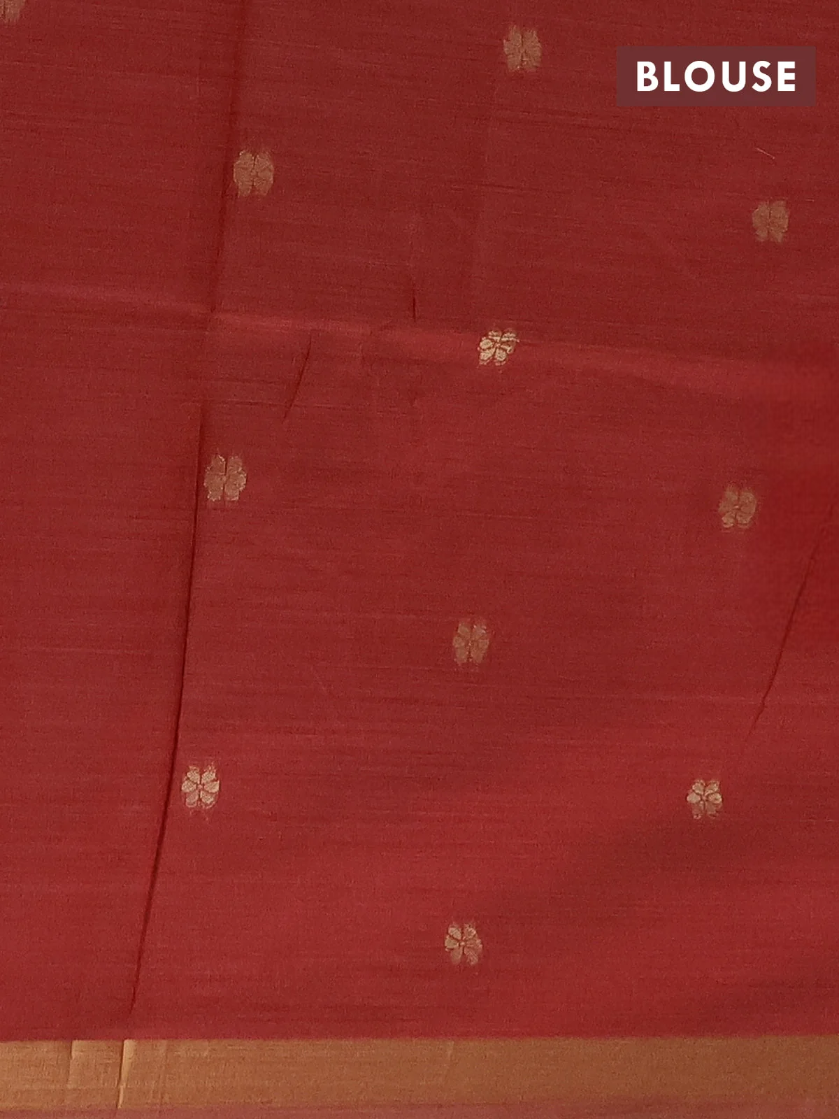 Cream and Maroon Thread woven Jamdhani Cotton Saree